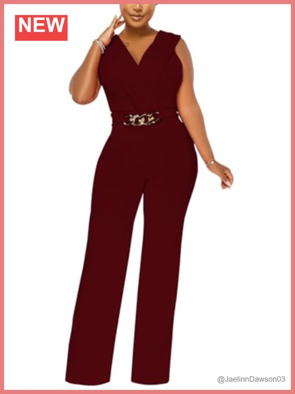 Women's Elegant V Neck Sleeveless Wide Leg Jumpsuit Formal Party Clubwear
